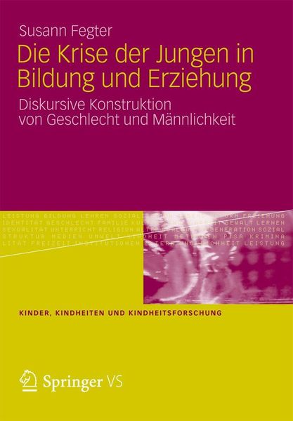 Produktbild: Die Krise der Jungen in Bildung und Erziehung
