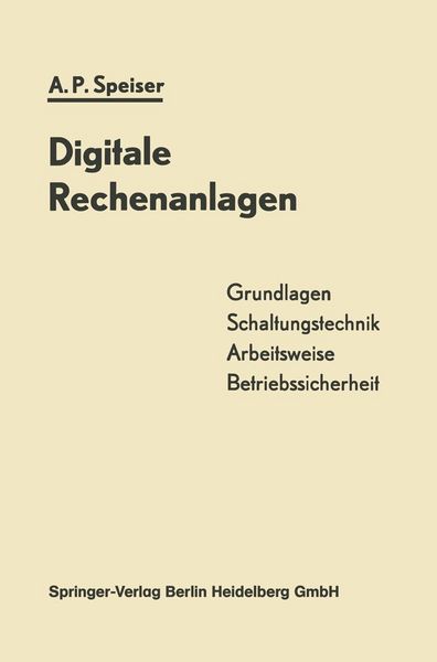 Produktbild: Digitale Rechenanlagen