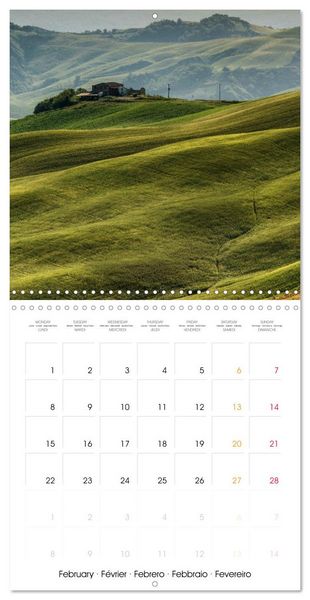 Produktbild: Toscane Nature et agriculture (Calendrier mural carr&eacute; 2027 30x30 cm) Calendrier double avec une page pour vos prises de notes