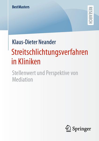 Produktbild: Streitschlichtungsverfahren in Kliniken