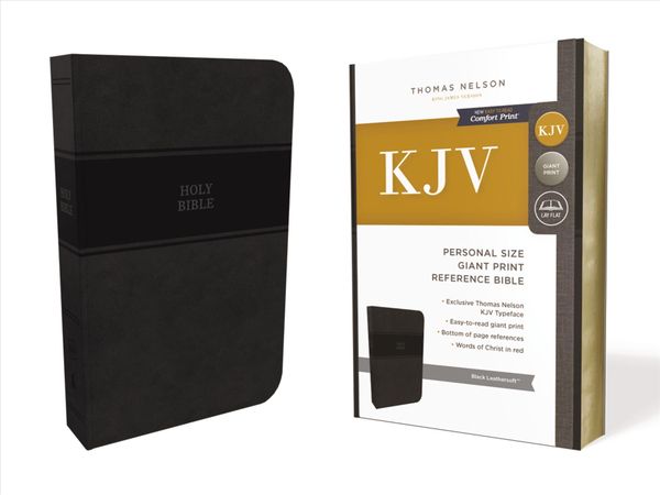 Produktbild: KJV, Reference Bible, Personal Size Giant Print, Imitation Leather, Black, Red Letter Edition