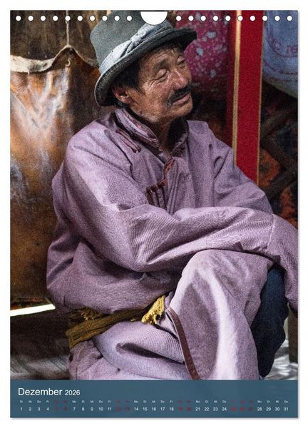 Produktbild: Mongolei - Mensch, Natur und Religion im Einklang (Wandkalender 2026 DIN A4 hoch), CALVENDO Monatskalender