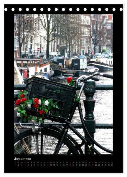 Produktbild: Amsterdam (Tischkalender 2026 DIN A5 hoch), CALVENDO Monatskalender