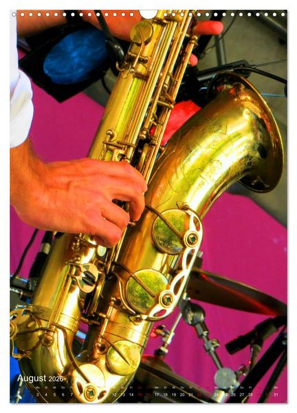 Produktbild: Saxophon live (Wandkalender 2026 DIN A3 hoch), CALVENDO Monatskalender
