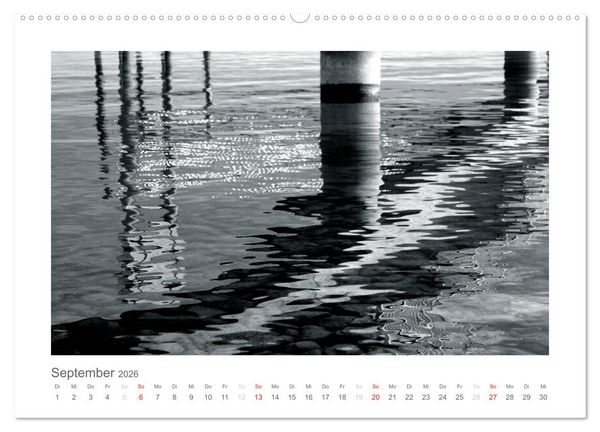 Produktbild: einfach schwarz-wei&szlig; (Wandkalender 2026 DIN A2 quer), CALVENDO Monatskalender