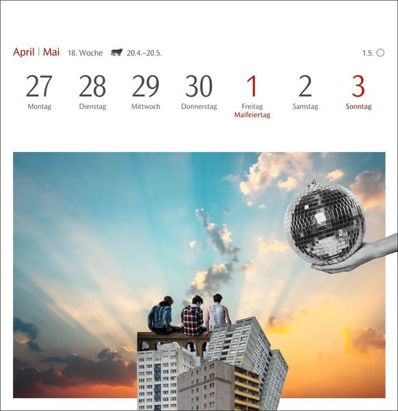 Produktbild: Welches Buch bin ich? Premium-Postkartenkalender 2026 - Literarischer Rätselkalender