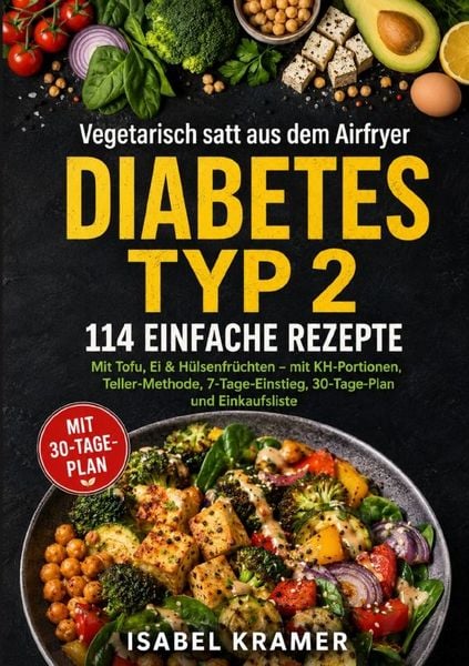 Produktbild: Vegetarisch satt aus dem Airfryer bei Diabetes Typ 2