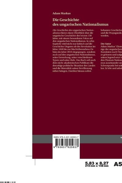 Produktbild: Die Geschichte des ungarischen Nationalismus