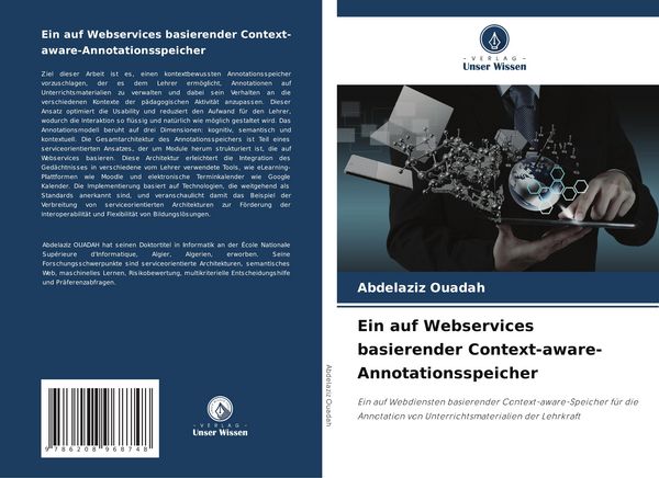 Produktbild: Ein auf Webservices basierender Context-aware-Annotationsspeicher