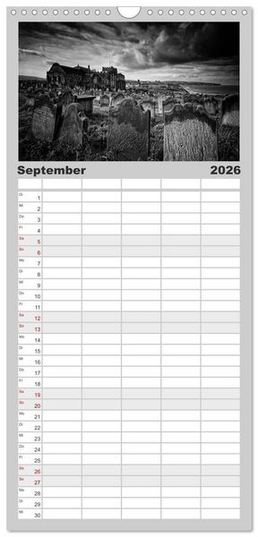Produktbild: Familienplaner 2026 - Gothic Fantasy mit 5 Spalten (Wandkalender, 21 x 45 cm) CALVENDO