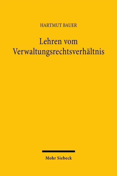 Produktbild: Lehren vom Verwaltungsrechtsverh&auml;ltnis