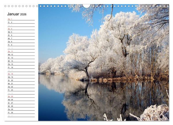 Produktbild: Vier Jahreszeiten im Land Brandenburg (Wandkalender 2026 DIN A3 quer), CALVENDO Monatskalender