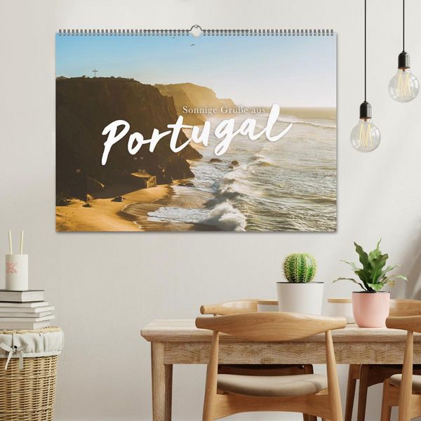 Produktbild: Sonnige Gr&uuml;&szlig;e aus Portugal (Wandkalender 2026 DIN A2 quer), CALVENDO Monatskalender