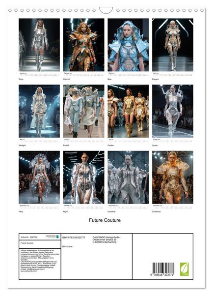 Produktbild: Future Couture (Wandkalender 2026 DIN A3 hoch), CALVENDO Monatskalender