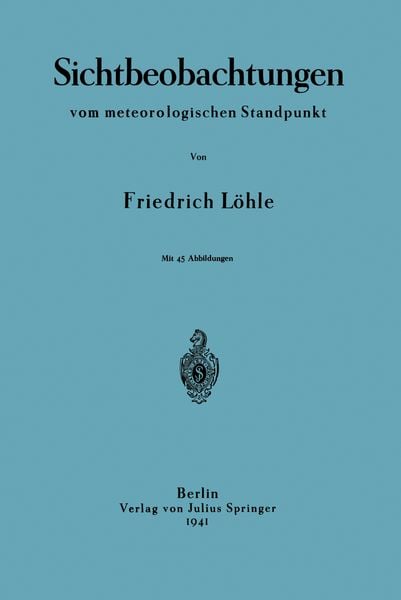 Produktbild: Sichtbeobachtungen vom meterologischen Standpunkt