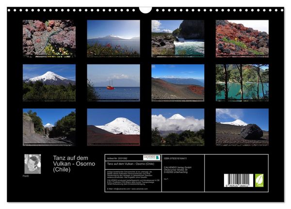 Produktbild: Tanz auf dem Vulkan - Osorno (Chile) (Wandkalender 2026 DIN A3 quer), CALVENDO Monatskalender