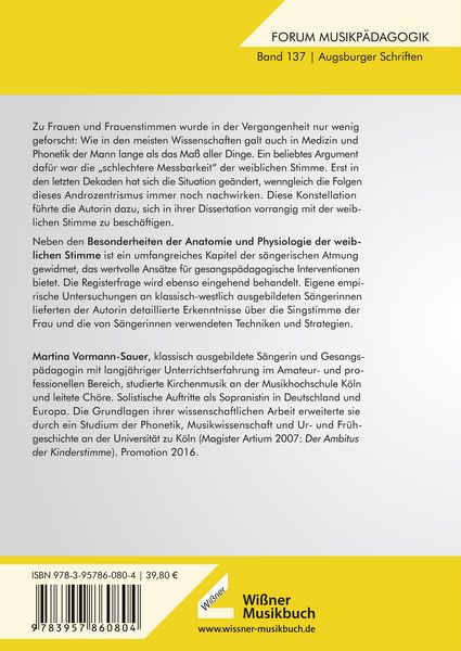 Produktbild: Die Singstimme der Frau