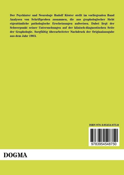Produktbild: Die Schrift bei Geisteskrankheiten