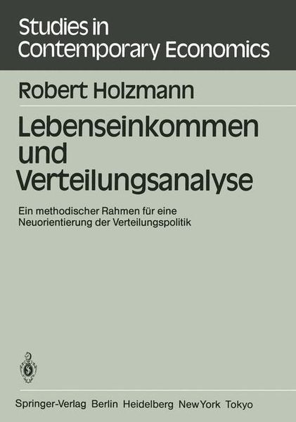 Produktbild: Lebenseinkommen und Verteilungsanalyse