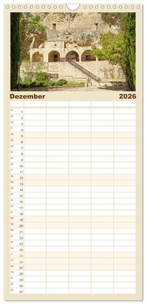 Produktbild: Familienplaner 2026 - Zauberhaftes Zypern mit 5 Spalten (Wandkalender, 21 x 45 cm) CALVENDO