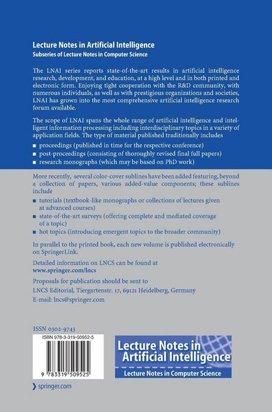 Produktbild: New Frontiers in Artificial Intelligence