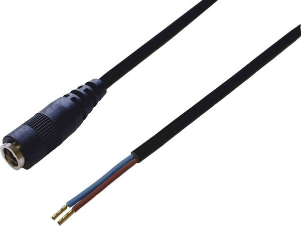 Produktbild: BKL Electronic 075912-750 DC-Steckverbinder DC-Kupplung - Aderendh&uuml;lsen 2.1 mm 0.75 m 1 St. Single
