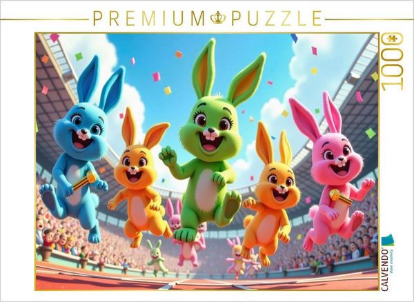 Produktbild: CALVENDO Puzzle Ein Motiv aus dem Kalender Kunterbunte Kindertr&auml;ume | 1000 Teile Lege-Gr&ouml;&szlig;e 64x48cm Foto-Puzzle f&uuml;r gl&uuml;ckliche Stunden