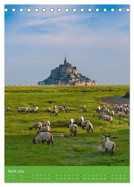 Produktbild: Impressionen aus der Normandie (Tischkalender 2026 DIN A5 hoch), CALVENDO Monatskalender
