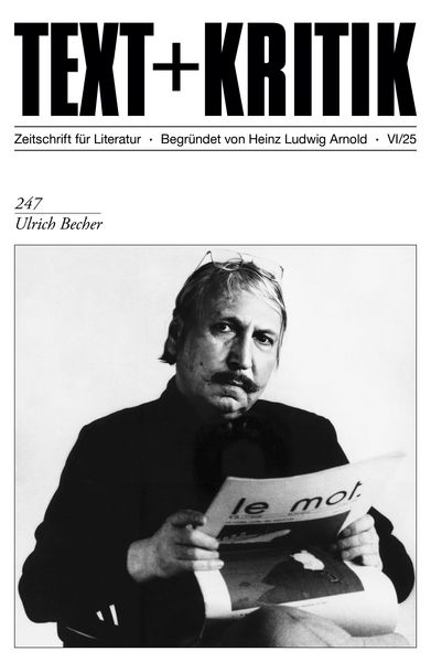 Produktbild: TEXT + KRITIK 247 - Ulrich Becher