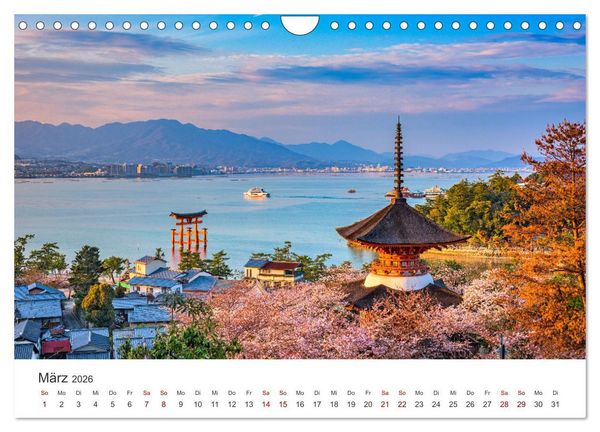Produktbild: Japan - Im Land der aufgehenden Sonne. (Wandkalender 2026 DIN A4 quer), CALVENDO Monatskalender