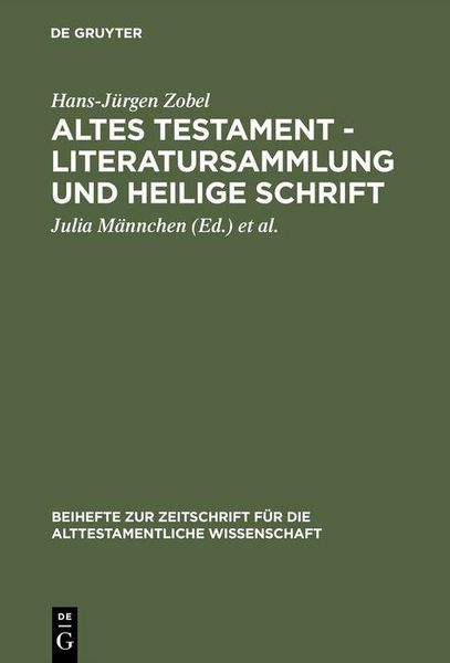 Produktbild: Altes Testament - Literatursammlung und Heilige Schrift