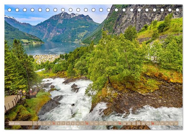 Produktbild: Vom S&uuml;dkap zum Nordkap (Tischkalender 2026 DIN A5 quer), CALVENDO Monatskalender
