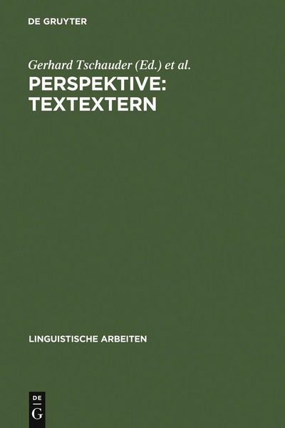 Produktbild: Perspektive: textextern
