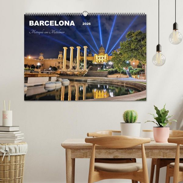 Produktbild: BARCELONA - Metropole am Mittelmeer (Wandkalender 2026 DIN A2 quer), CALVENDO Monatskalender