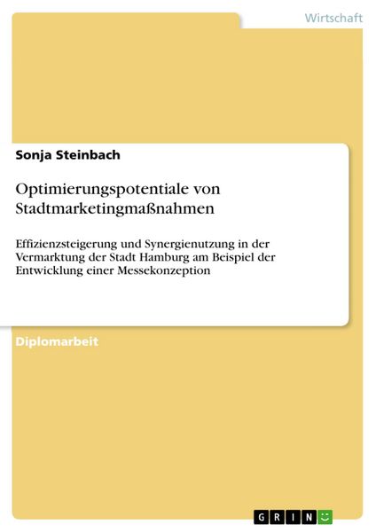 Produktbild: Optimierungspotentiale von Stadtmarketingma&szlig;nahmen