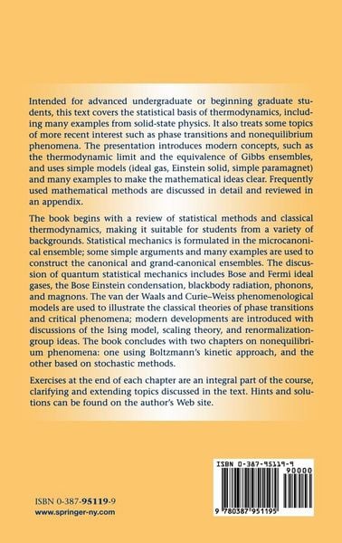 Produktbild: Introduction to Statistical Physics