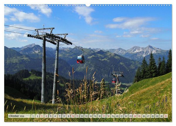 Produktbild: Bergbahnen in den Alpen (Wandkalender 2026 DIN A2 quer), CALVENDO Monatskalender