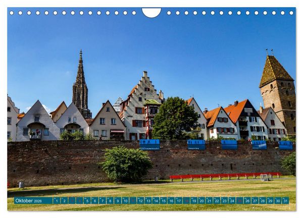 Produktbild: Quer durch Ulm (Wandkalender 2026 DIN A4 quer), CALVENDO Monatskalender