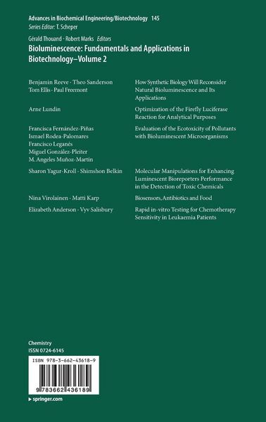 Produktbild: Bioluminescence: Fundamentals and Applications in Biotechnology - Volume 2