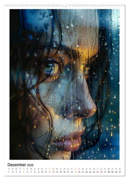 Produktbild: Regen Tage (hochwertiger Premium Wandkalender 2026 DIN A2 hoch), Kunstdruck in Hochglanz