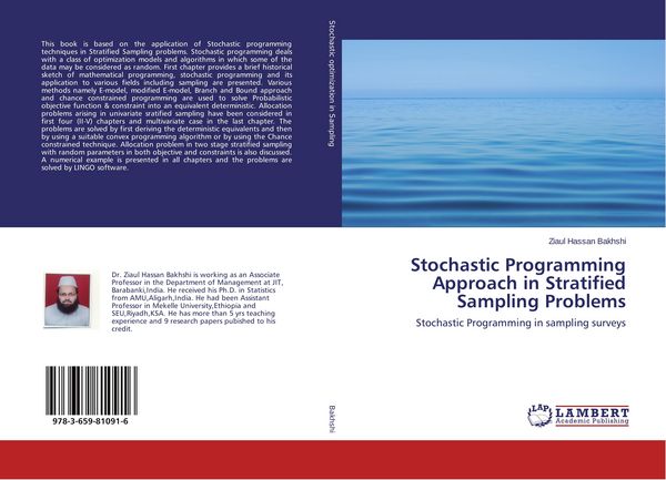 Produktbild: Stochastic Programming Approach in Stratified Sampling Problems