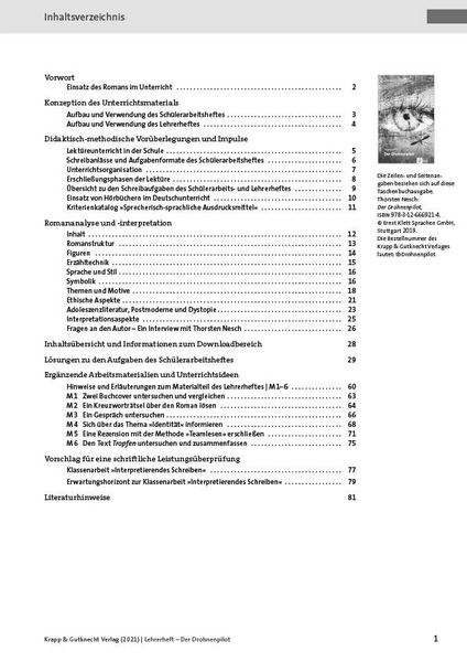 Produktbild: Der Drohnenpilot &ndash; Thorsten Nesch &ndash; Lehrerheft