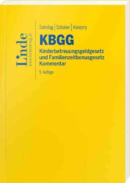 Produktbild: KBGG | Kinderbetreuungsgeldgesetz und Familienzeitbonusgesetz