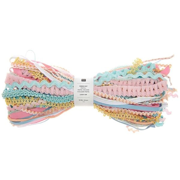 Produktbild: Ribbon Set Lucky dip, pastell, 30 Stk, je 1m