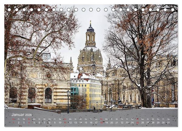 Produktbild: Dresden Bilder 2026 (Tischkalender 2026 DIN A5 quer), CALVENDO Monatskalender