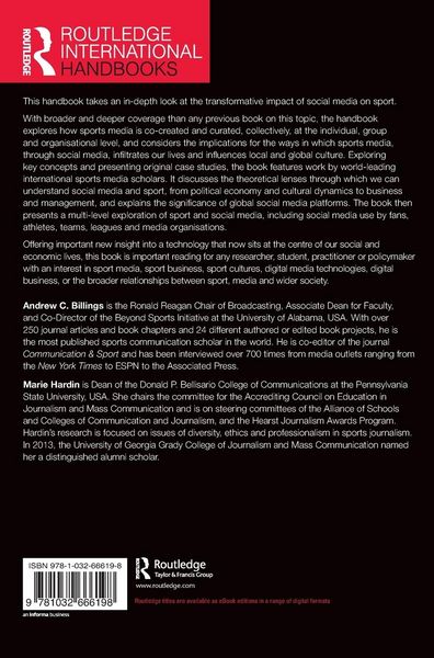 Produktbild: Routledge Handbook of Sport and Social Media
