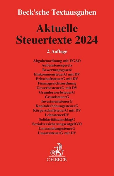 Produktbild: Aktuelle Steuertexte 2024