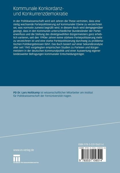 Produktbild: Kommunale Konkordanz- und Konkurrenzdemokratie