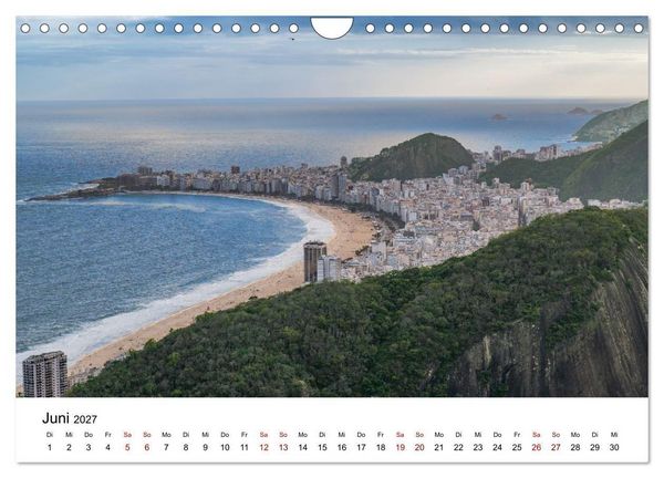 Produktbild: Rio de Janeiro - Kontraste. Farben. Licht (Wandkalender 2027 DIN A4 quer), CALVENDO Monatskalender