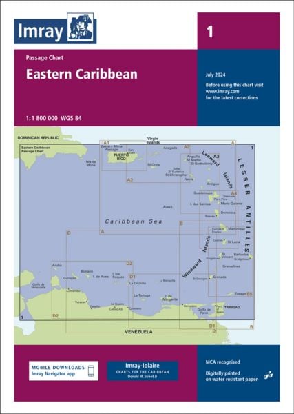 Produktbild: 1 Eastern Caribbean, Imray Chart